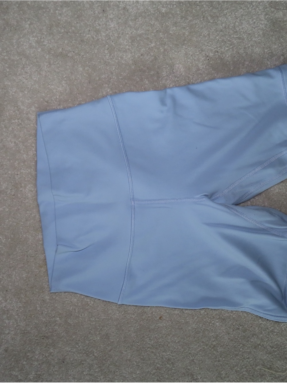 lululemon athletica Pale Blue High-Rise Bike Shorts